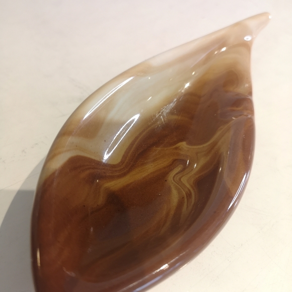 3 for$15 Vintage / MCM Marbled Swirl Pattern Brown And Ivory Ceramic Ashtray - Picture 3 of 8